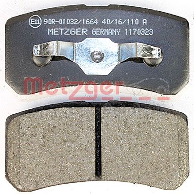 METZGER 1170323 Bremsbelagsatz, Scheibenbremse